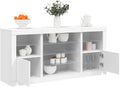 Credenza Casa Giardino con Luci LED cm 142.5 x 37 x 67 Bianco