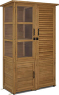 Armadio M MCombo da giardino Casetta da giardino in Resistente alle intemperie casetta da giardino Impermeabile legno per esterni Balcone Terrazza 55 110 175 cm 0130D Naturale