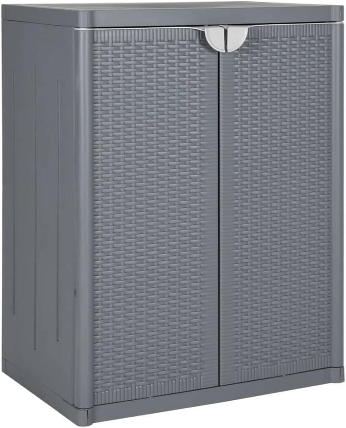 Armadio SUPEER in Metallo in Acciaio con 2 Ante e 3 Ripiani Regolabili cm 140 x 80 x 40 Nero per Magazzino Garage Casa Ufficio Montaggio Semplice Richiesto